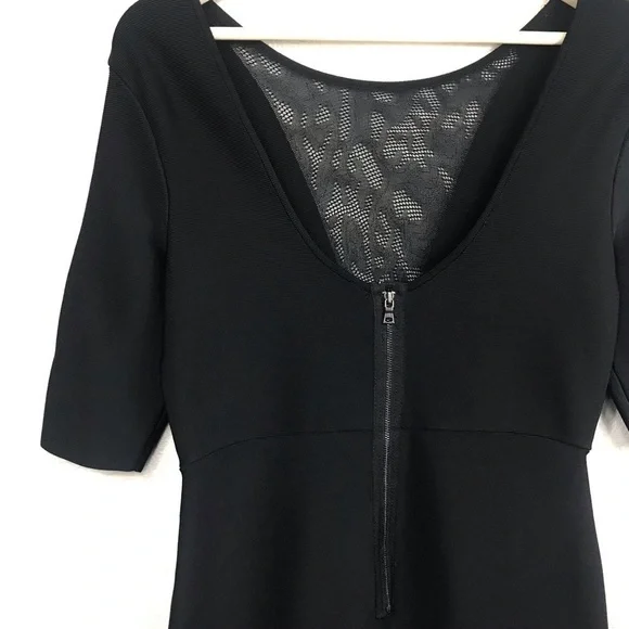 NWT BCBGMaxazria Jaydan Pointelle Trim Dress - Picture 6 of 7